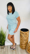 Sweet Moments - short sleeve romper (light green)